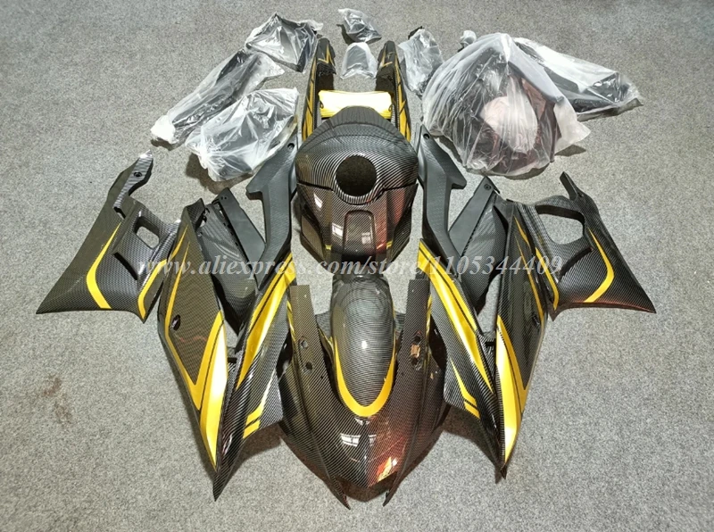 Suitable for Yamaha R3 R25 2019 20 21 22 2023 motorcycles. Complete set of radiator cover shells and tank covers. Customizable