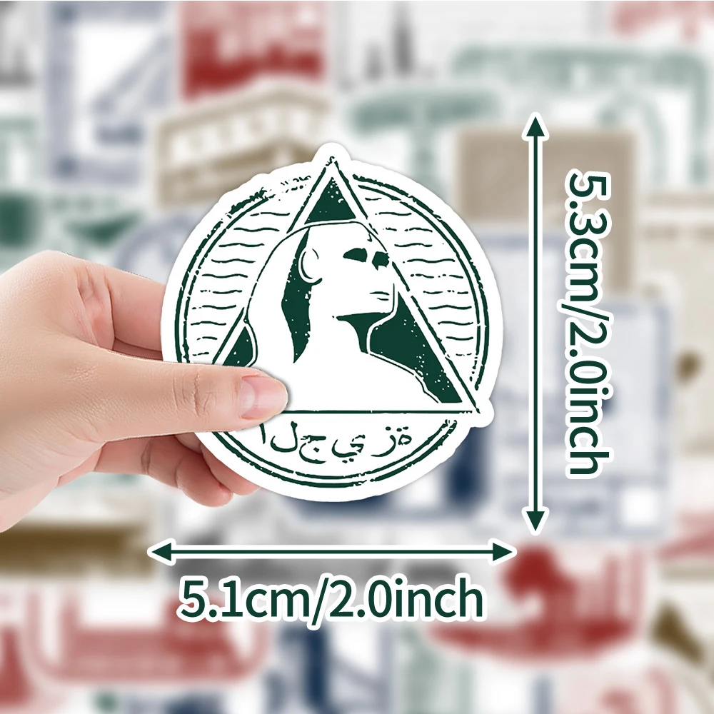 

10/30/50pcs Retro Letterhead Stamp Stickers World City Landmark Travel Cartoon Sticker DIY Skateboard Phone Cool Graffiti Decals