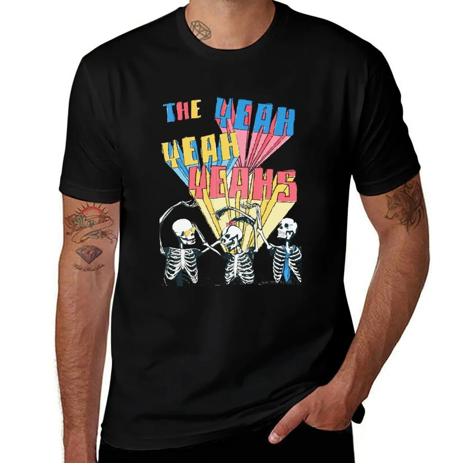 

Yeahs Dancing Skull T-Shirt oversized graphic tee basketball graphic tees cheap stuff topping men clothings