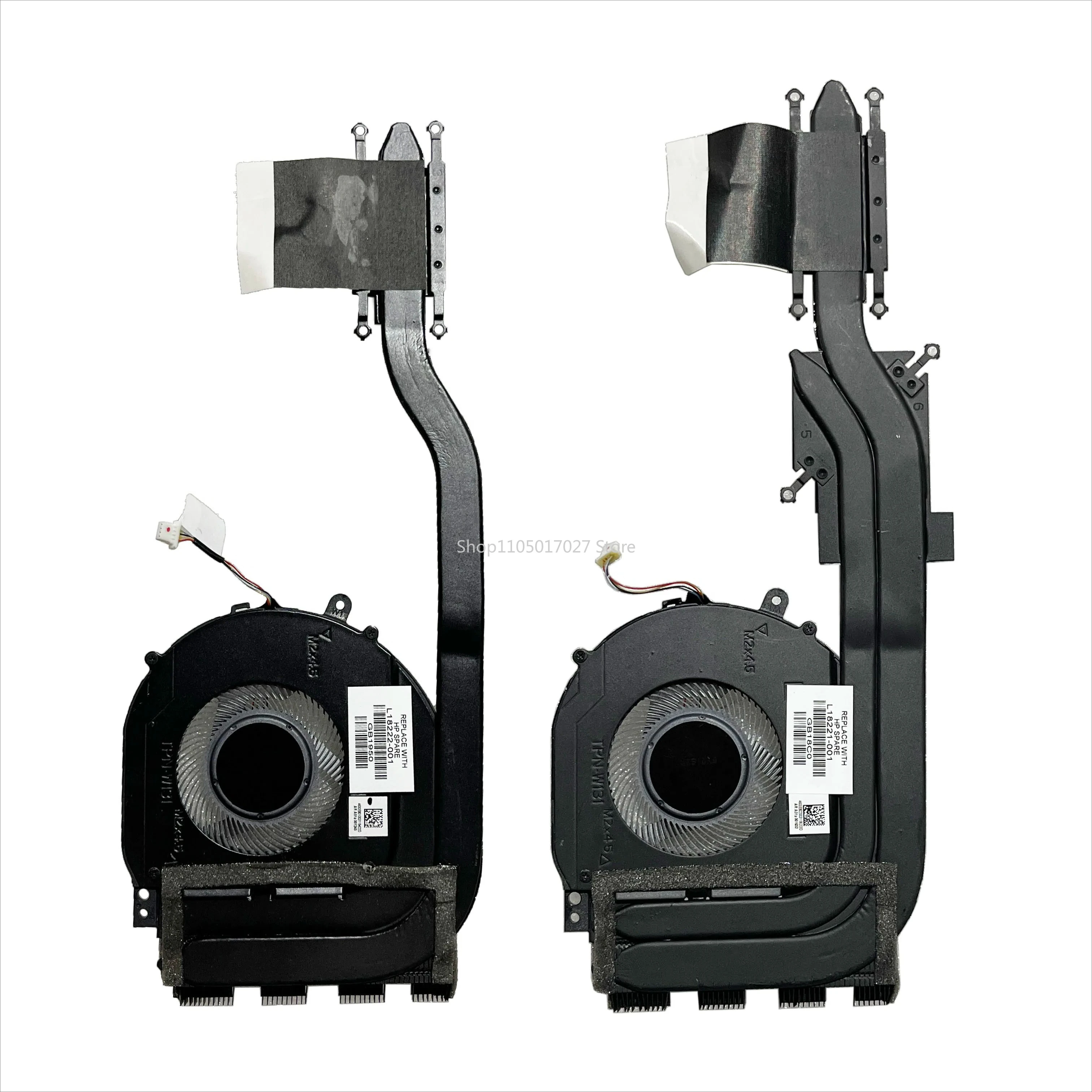NEW Thermal Fan for HP Pavilion 14 X360 14-CD TPN-W131 Copper Pads Copper Shim Heatsink Radiator Cooling Sheet L18221 L18222-001