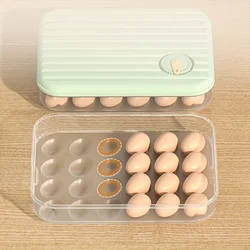 24 Grid Eggs Holder Stackable Freezer Storage Organizers Egg Storage Container Plastic Egg Carton Kitchen Egg Storage Box