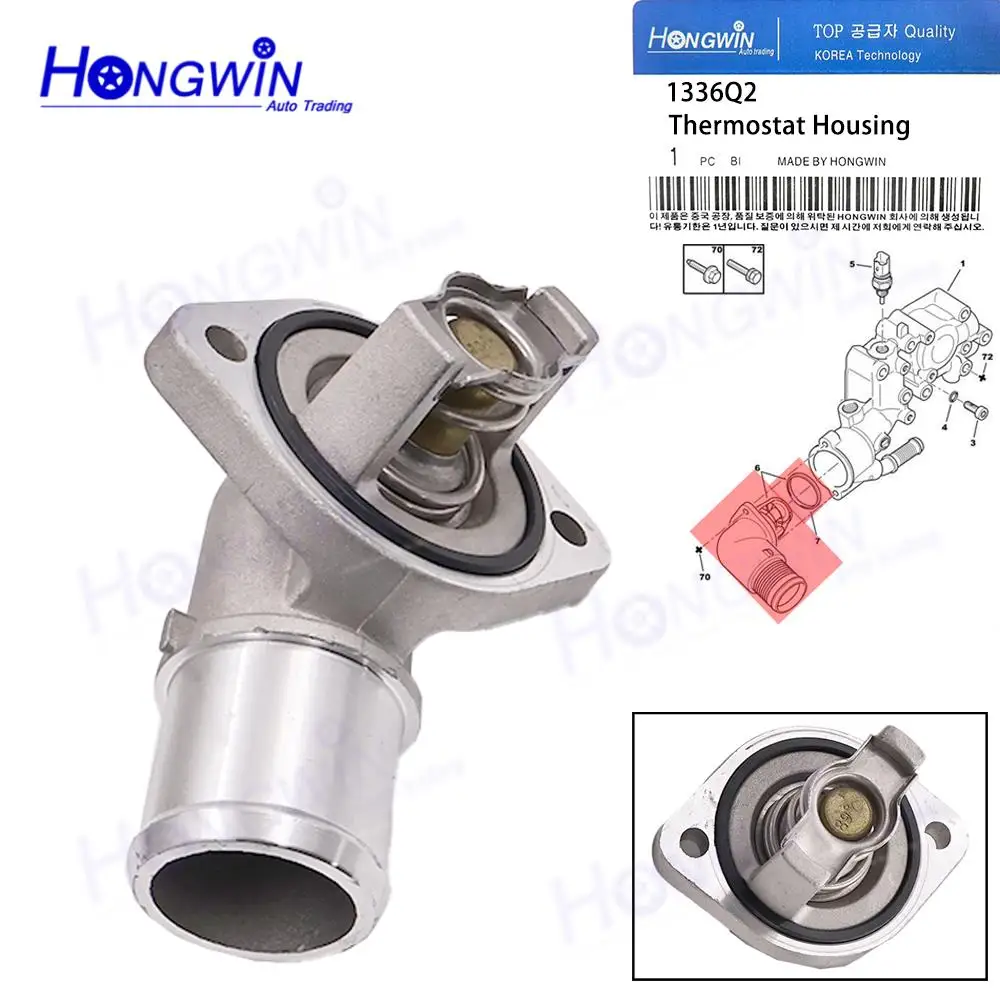 1336.Q2 1336.N1 9635317280 Coolant Thermostat Housing For CITROEN Saxo Berlingo Xsara FIAT Fiorino III Qubo PEUGEOT 306 106 207