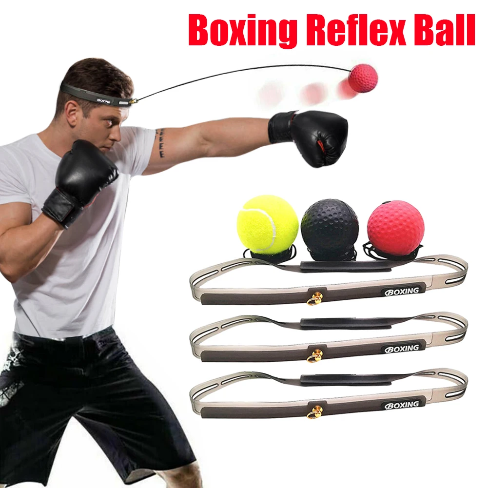 Palline da boxe in gomma da boxe con velocità riflessa per allenamento di reazione dell\'agilità con accessori per attrezzature per il fitness con