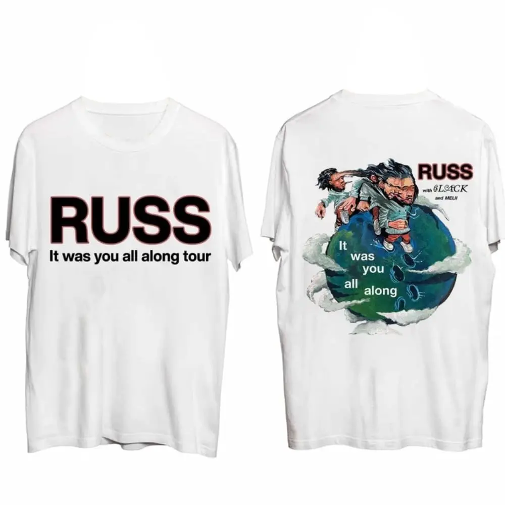 

Russ 2024 Tour Merch It was You All Along 2024 Tour T-Shirt Women Men Fashion Casual Short Sleeve Tee