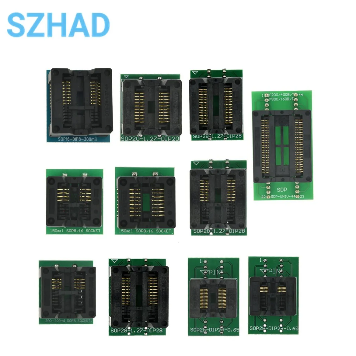 Burning Socket SOP814/16/18/20/24/28 to DIP 150/200/208/300 mil Wide Narrow Chip Programmer Adapter IC Conversion Test Socket