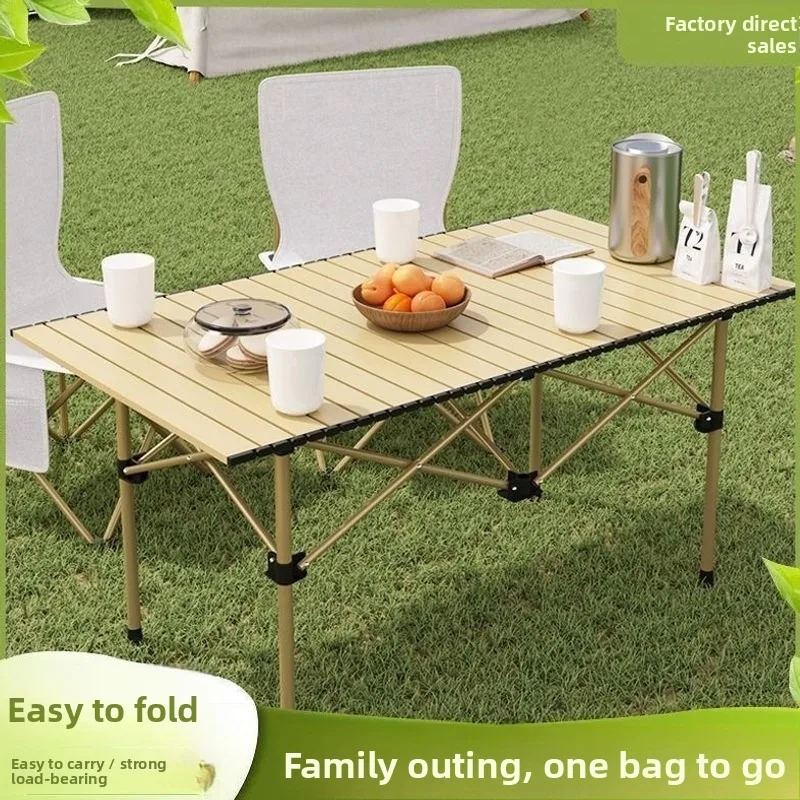Camping Foldable Table Outdoor Portable Dining Table Rectangular Night Market Stall Outdoor Table Camping Equipment