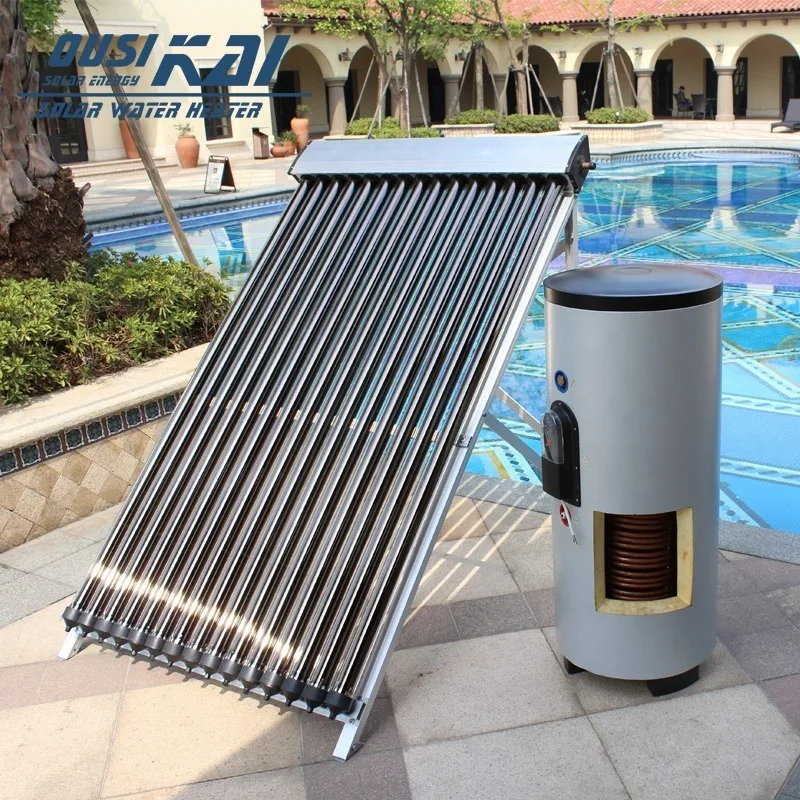 

[Hot Sale] Split Pressurized Solar Water Heater With Double Coilers Water Tank (100-1000 Liter Available), Solar Energy Systems