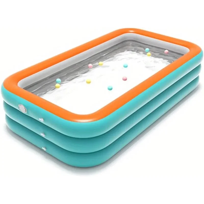 

Универсальный длинный надувной бассейн из ПВХ в упаковке 2,1 м, прочный, простой в установке и подходит для семейных развлечений, подходит для семьи