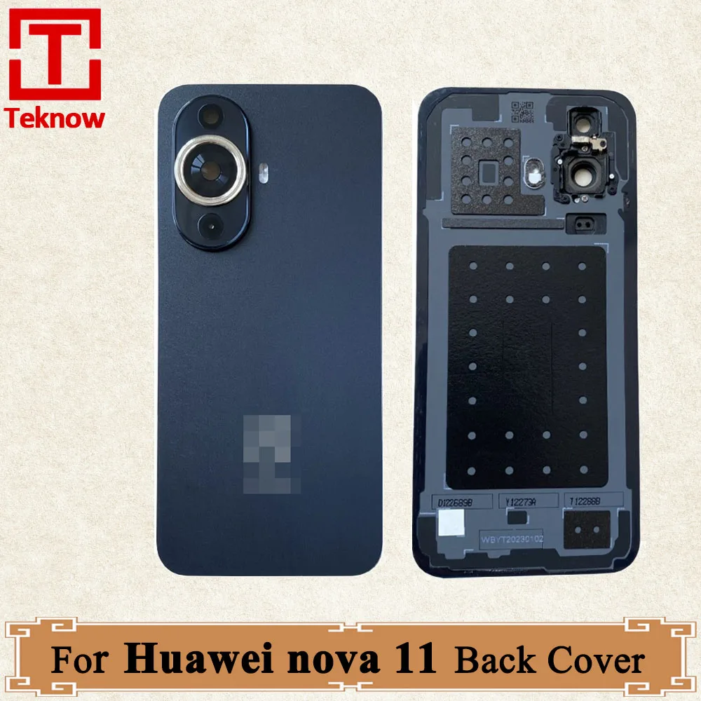 Original Battery Cover For Huawei nova 11 Back Cover FOA-AL00 FOA-LX9 Back Glass Rear Door Housing Case Replacement Part