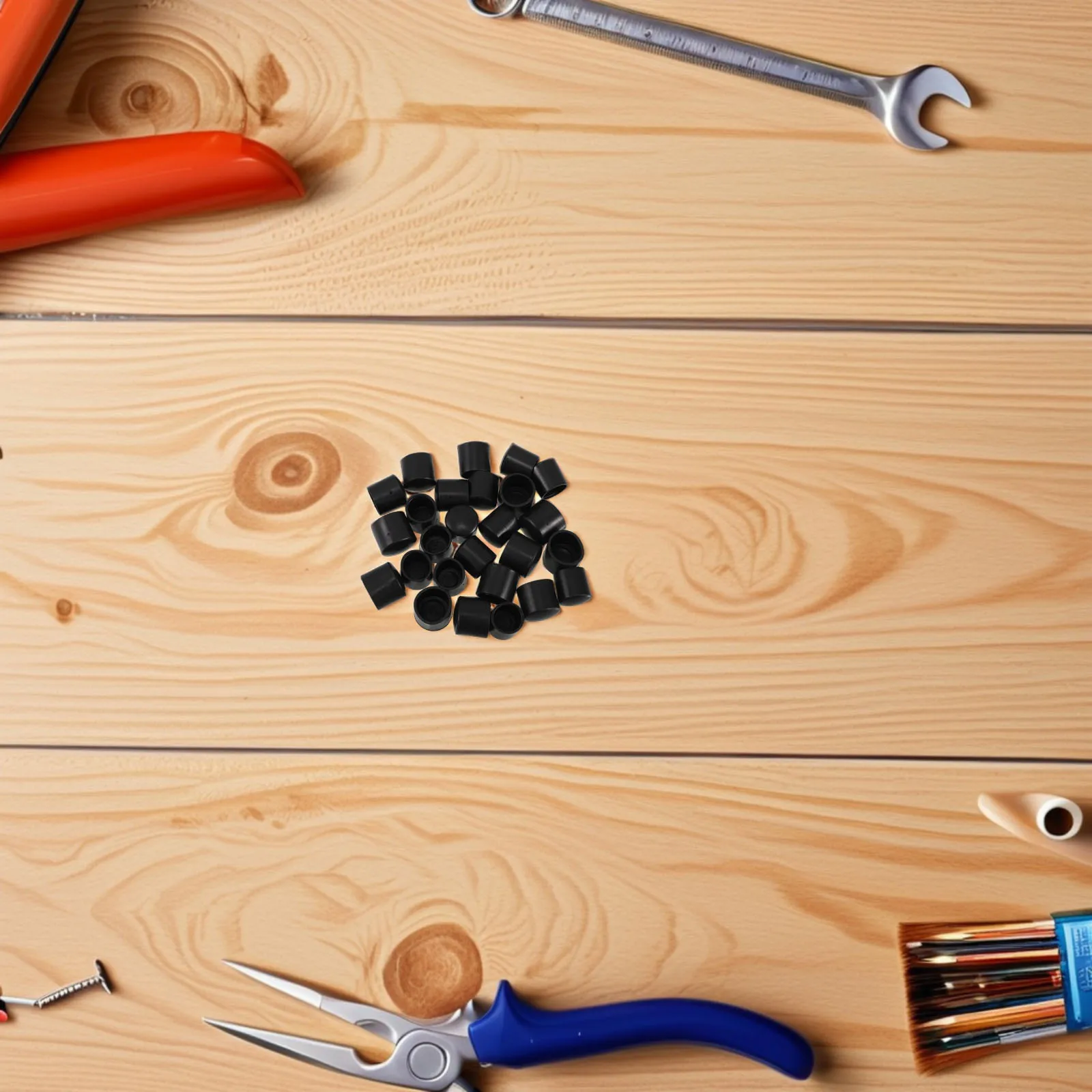 

30pcs Flexible Rubber Pipe End Covers Round Tube Protectors For Table Legs Furniture Protection Antislip Shockproof Caps