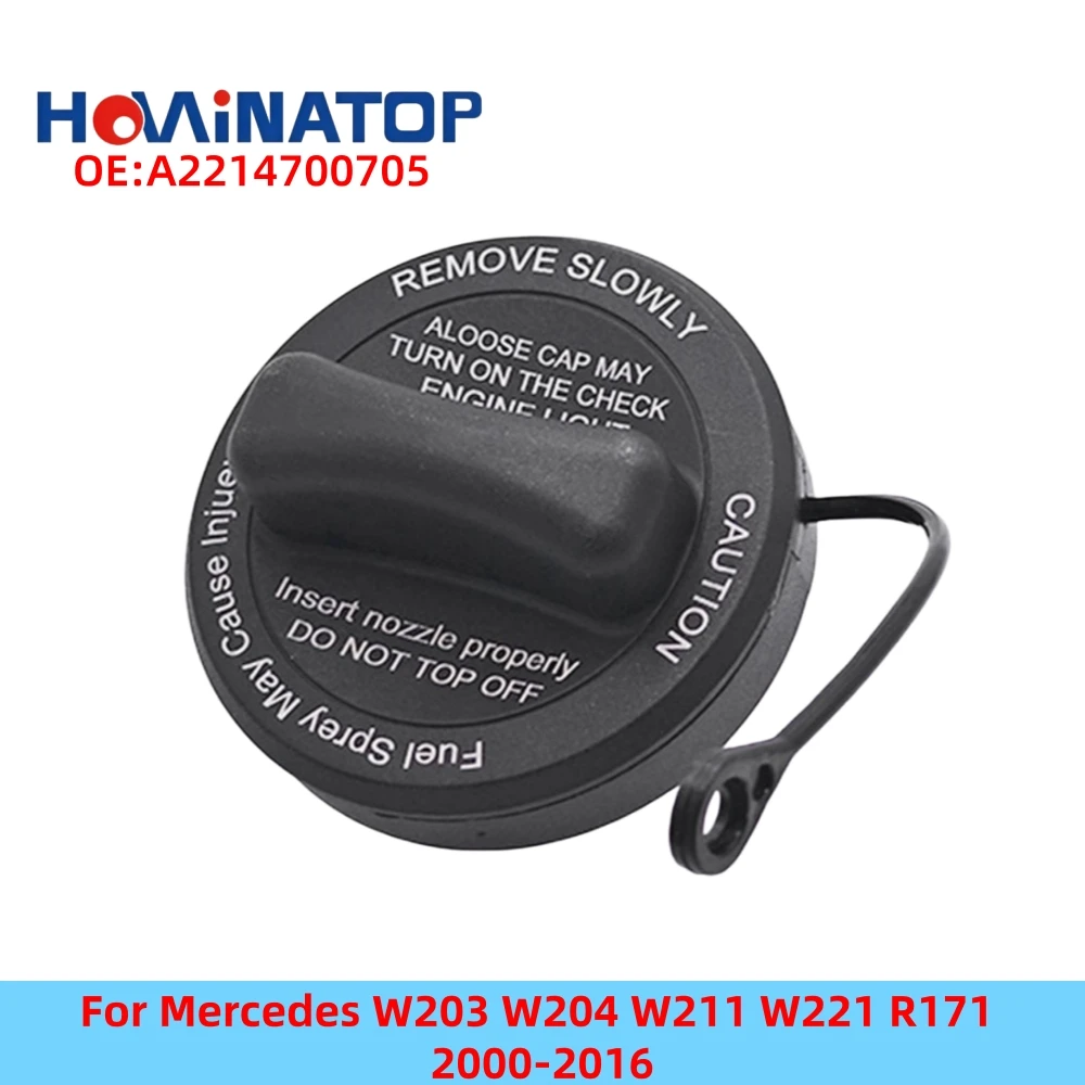 

HOWINATOP 2214700705 Fuel Tank Cap With Anti-lost Strap For Mercedes W203 W204 W211 W221 R171 2000-2016 OEM Replacement