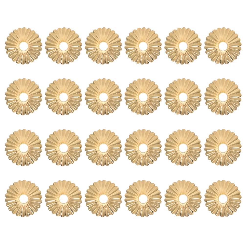 

24pcs Lamp Cover Flower shaped Lighting Decor Sunflower Iron Plate Cover Easy Assemble Small Size Smooth Edges