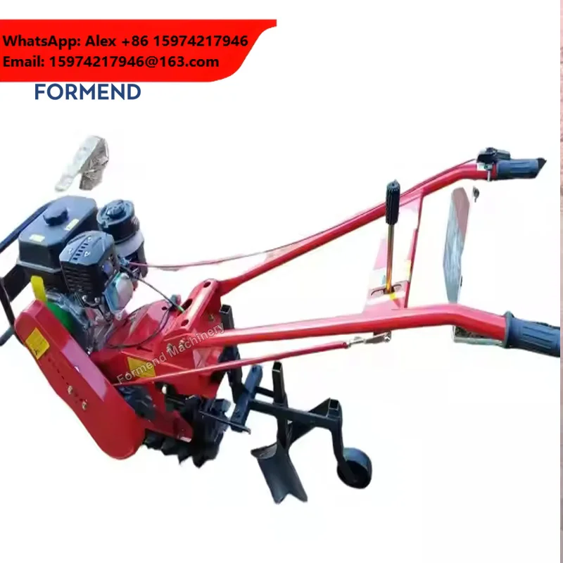 Best Micro Tillage Mini Rotary Tiller With Chain Rail Multifunctional Farm Machine For Sale