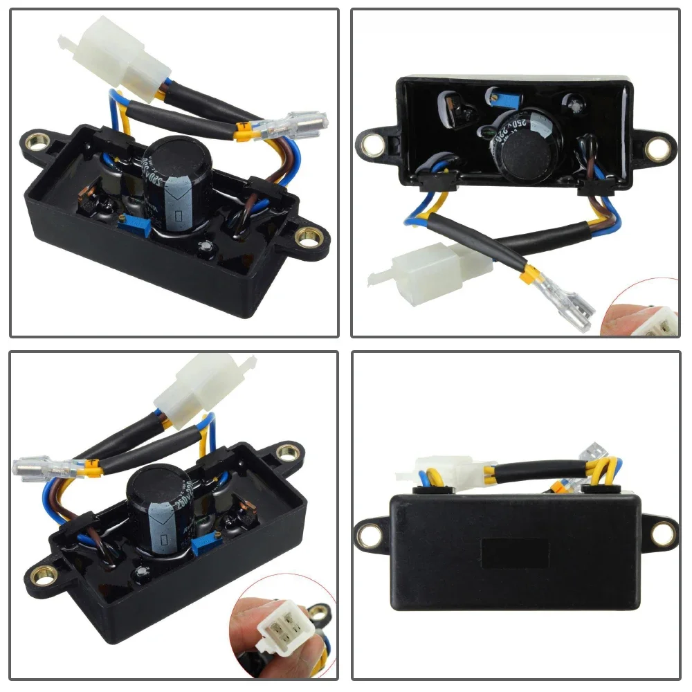 Hot Sale Kit of 1 piece 2-3KW Automatic Voltage Regulator Rectifier AVR and 1 piece Carbon Brush Holder for Gasoline Generator