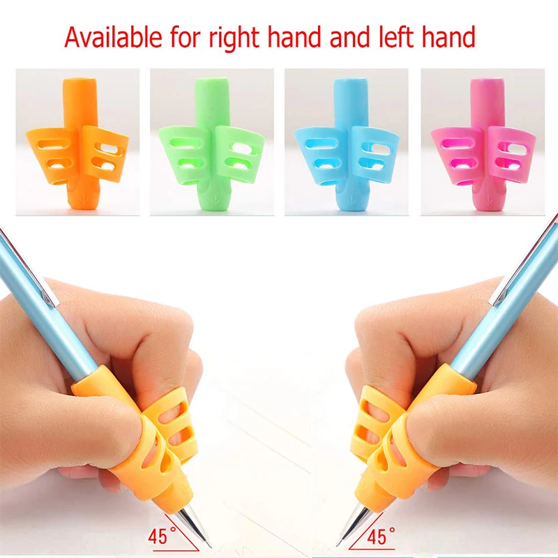 6Pcs Pencil Holders for Kids Handwriting Ergonomic Writing Training Aid Correction Silicon Gel Pen Grip for Children