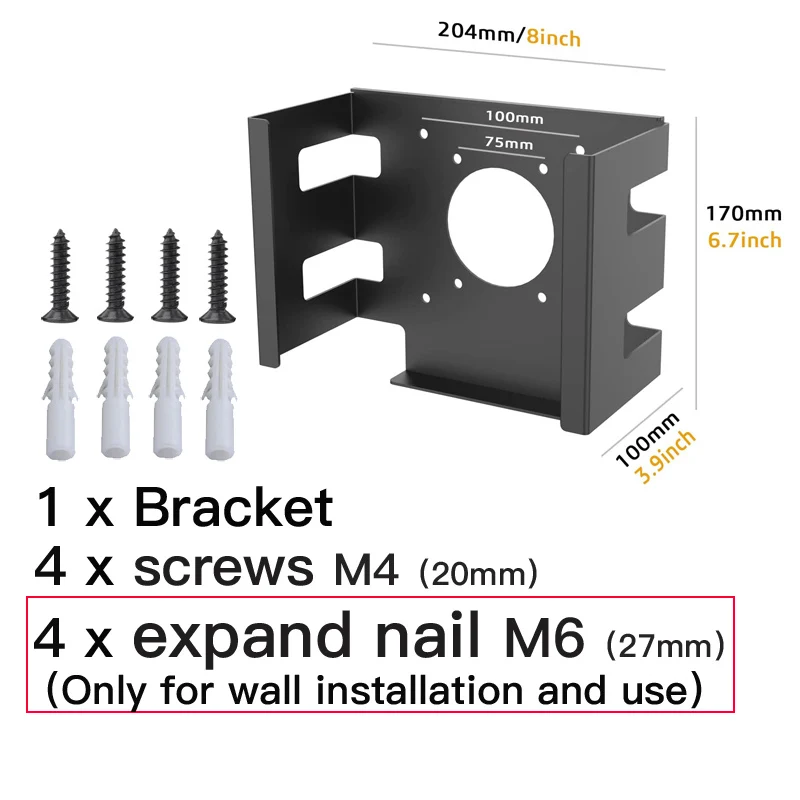 Imagem -06 - sob Desk Mount para Apple Mac Studio Suporte de Parede Suporte de Economia de Espaço Dissipação de Calor do Computador Armazenamento Stand