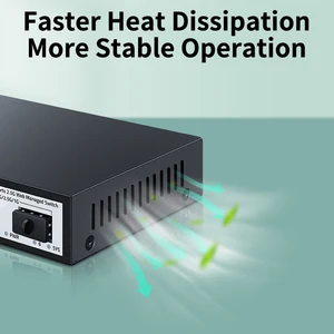 LiangGuo-Switch Ethernet Smart Management, 4 Türen, 2500m Netzwerk, Slot 10G SFP Plus, Webnetzwerk, Konfiguration, 2,5GBE 8 Hauptverkaufsschalter Gigabit 4 Türen - №6