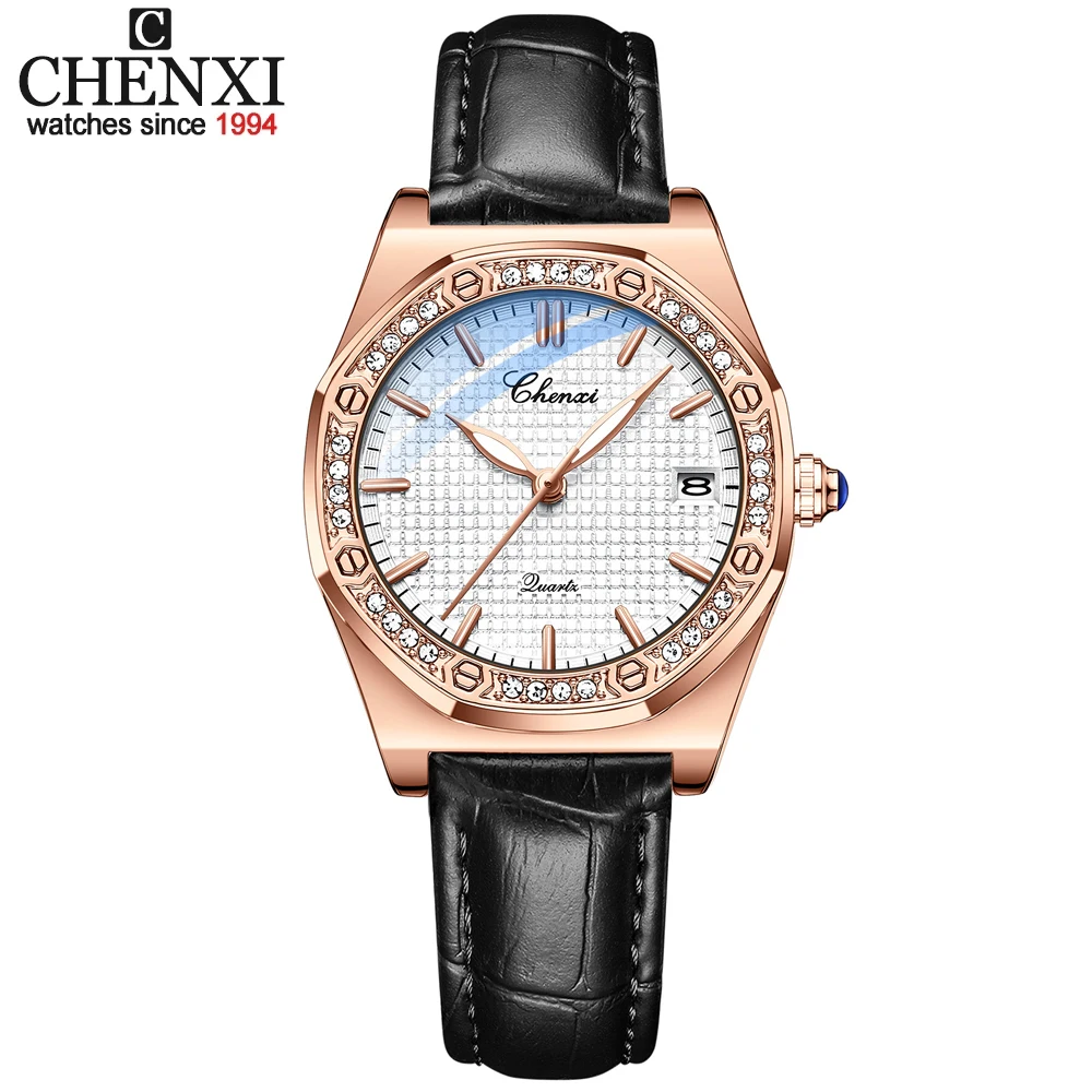 CHENXI New Fashion Women Watches Top Brand Luxury Stainless Steel Bracelet Watch Ladies RoseGold Quartz Waterproof Wristwatch