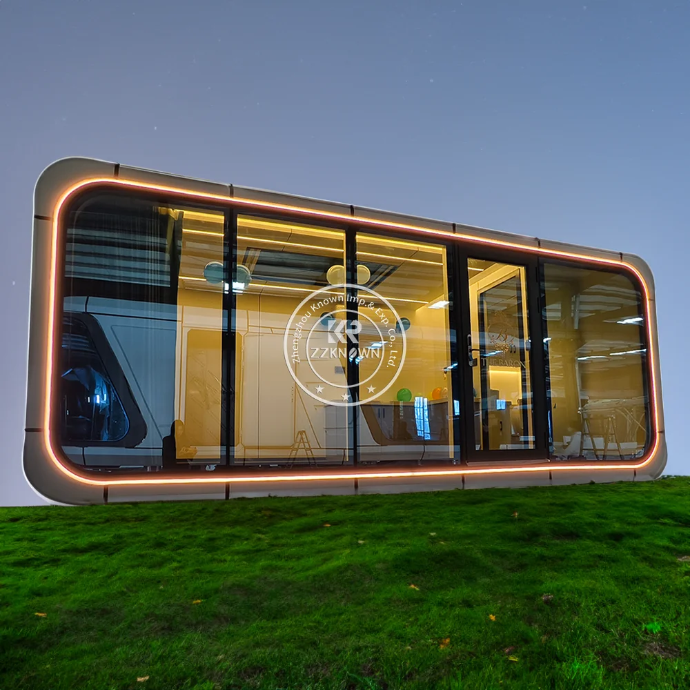 High Quality Steel Prefab House Popular Camping Resorts Home Portable Luxury Camping Capsule Modern Mobile House for Vacation