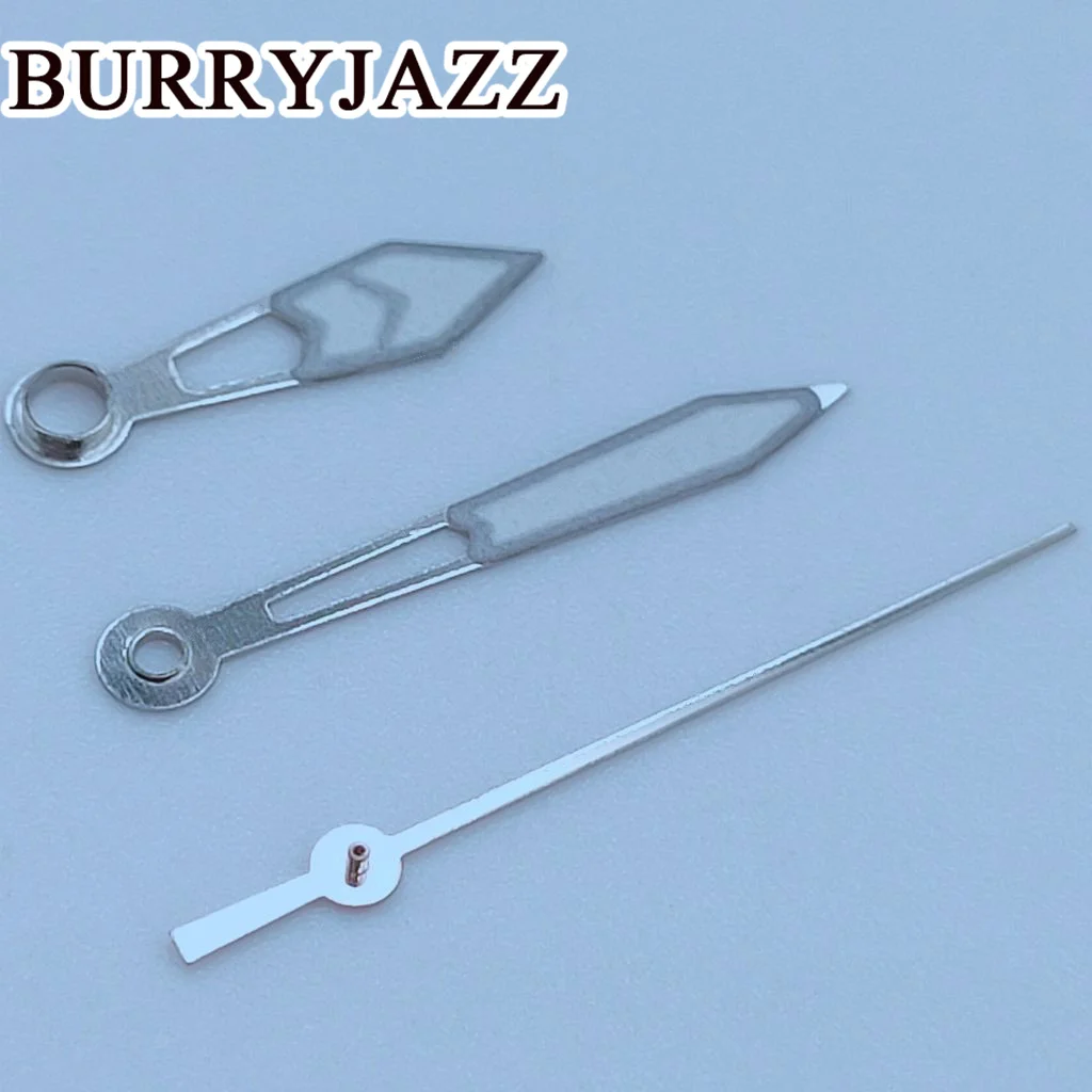 ساعة مضيئة من Burryjazz ، يد فضة ، أخضر ، NH35 ، NH36 ، NH38 ، 7S26 ، 7S36 ، 4R35 ، 4R36