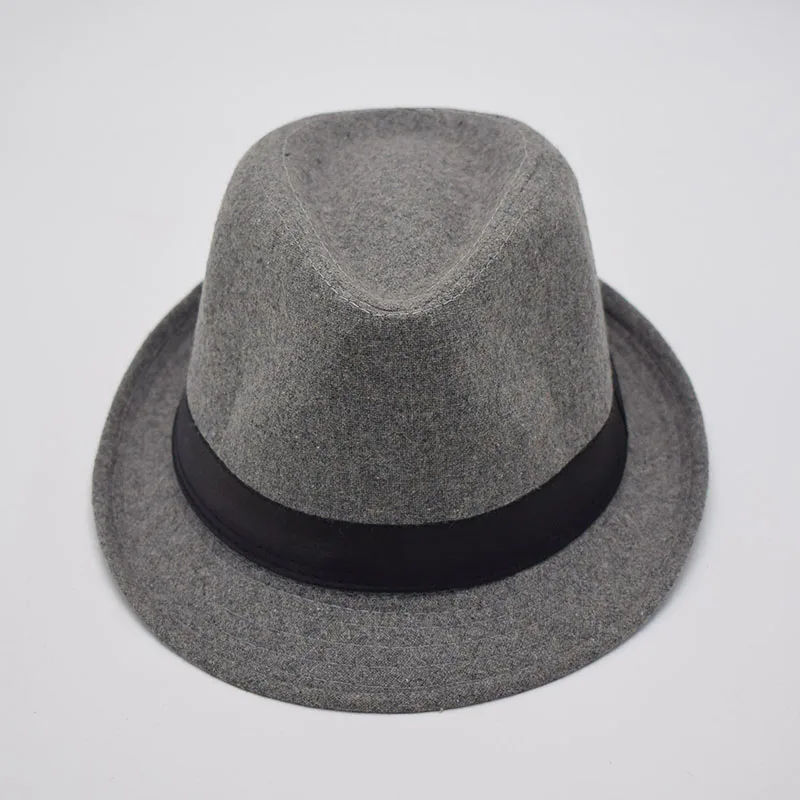 LongBaiLi Unisex Winter Felt Fedora Hats Chapeau Women Trilby Hats Headgear MEDB050