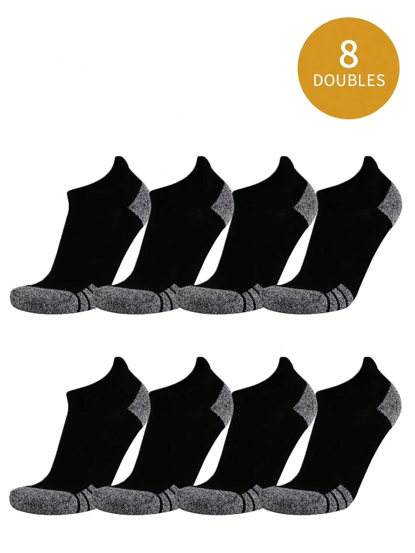 8 pairs of socks for men fall spring short socks for boys summer sports deodorant absorbent black and white low top socks for me