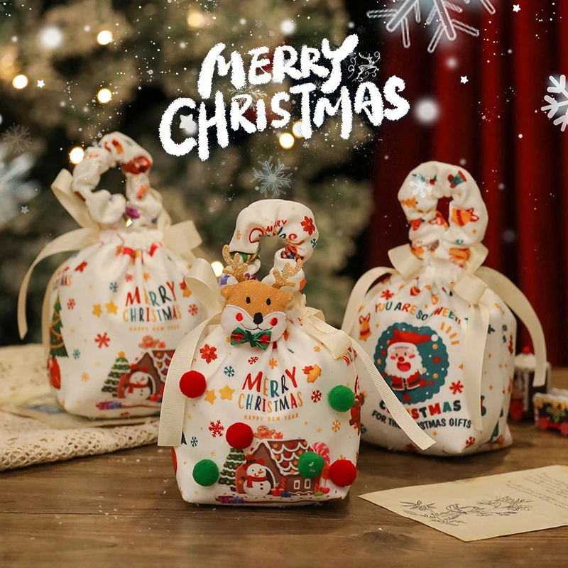 Christmas Day Box Portable Christmas Eve Gift Packaging Bag Candy