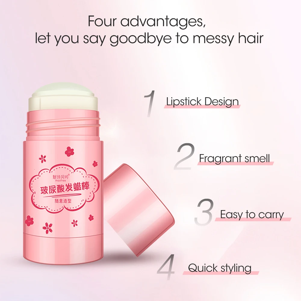 40g Hair Wax Stick Styling Prevents Frizz Nourishes Hair Arrange Loose Lasting for All Populations Children Pregnant Women