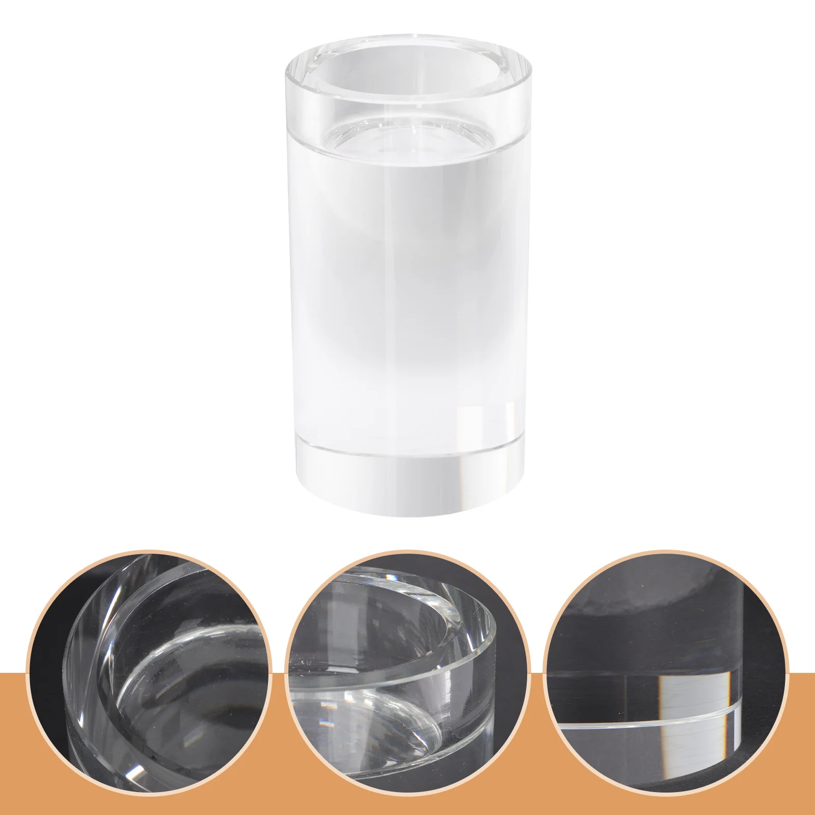 

Candlestick Clear Tapered Holders Glass Crystal Candleholder Candlesticks Transparent Decor Table