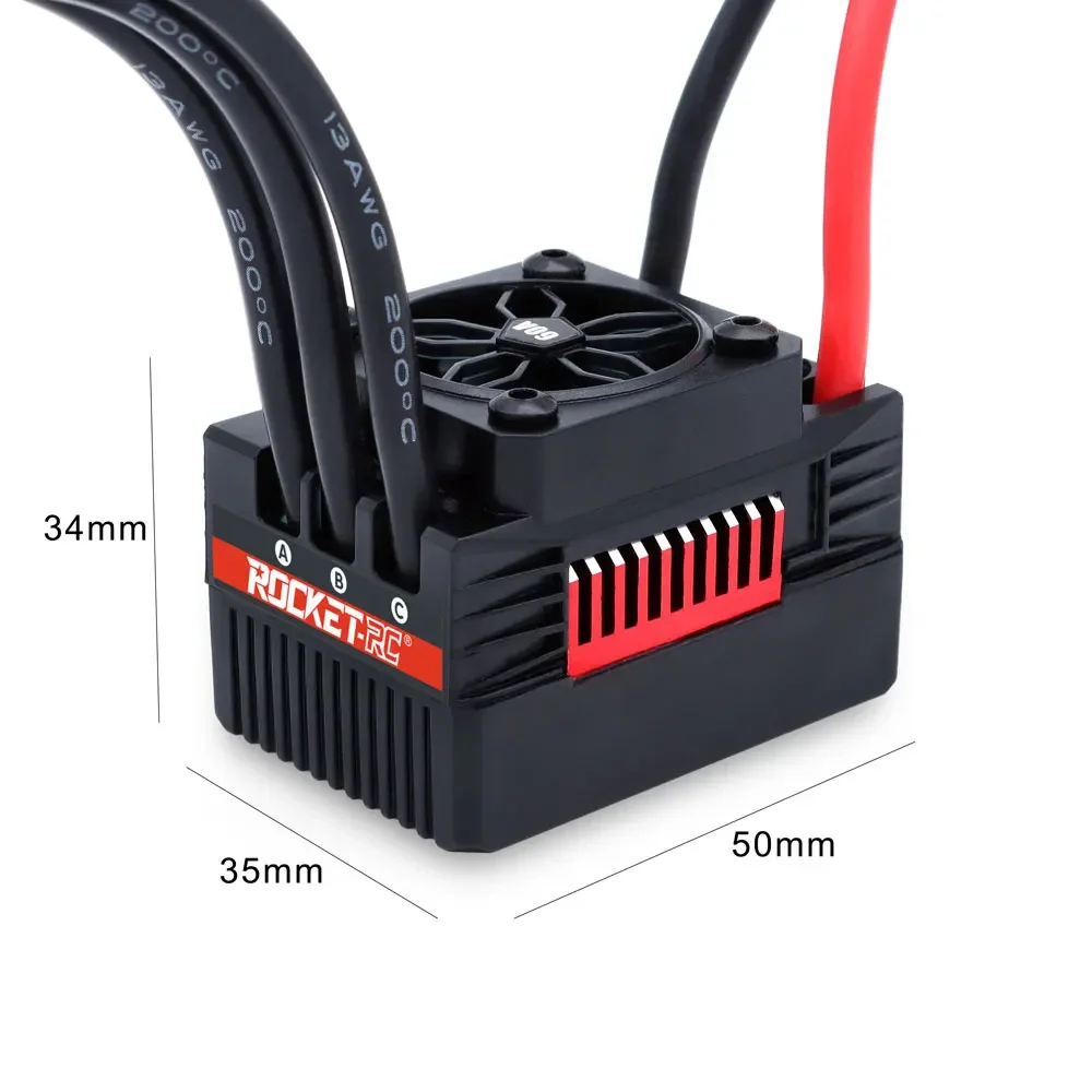 Surpass Hobby Rocket Supersonic V2 Waterproof 3660 Brushless Motor 90A 60A ESC Combo for 1/8 1/10 RC Car Boat Tank Vehicle