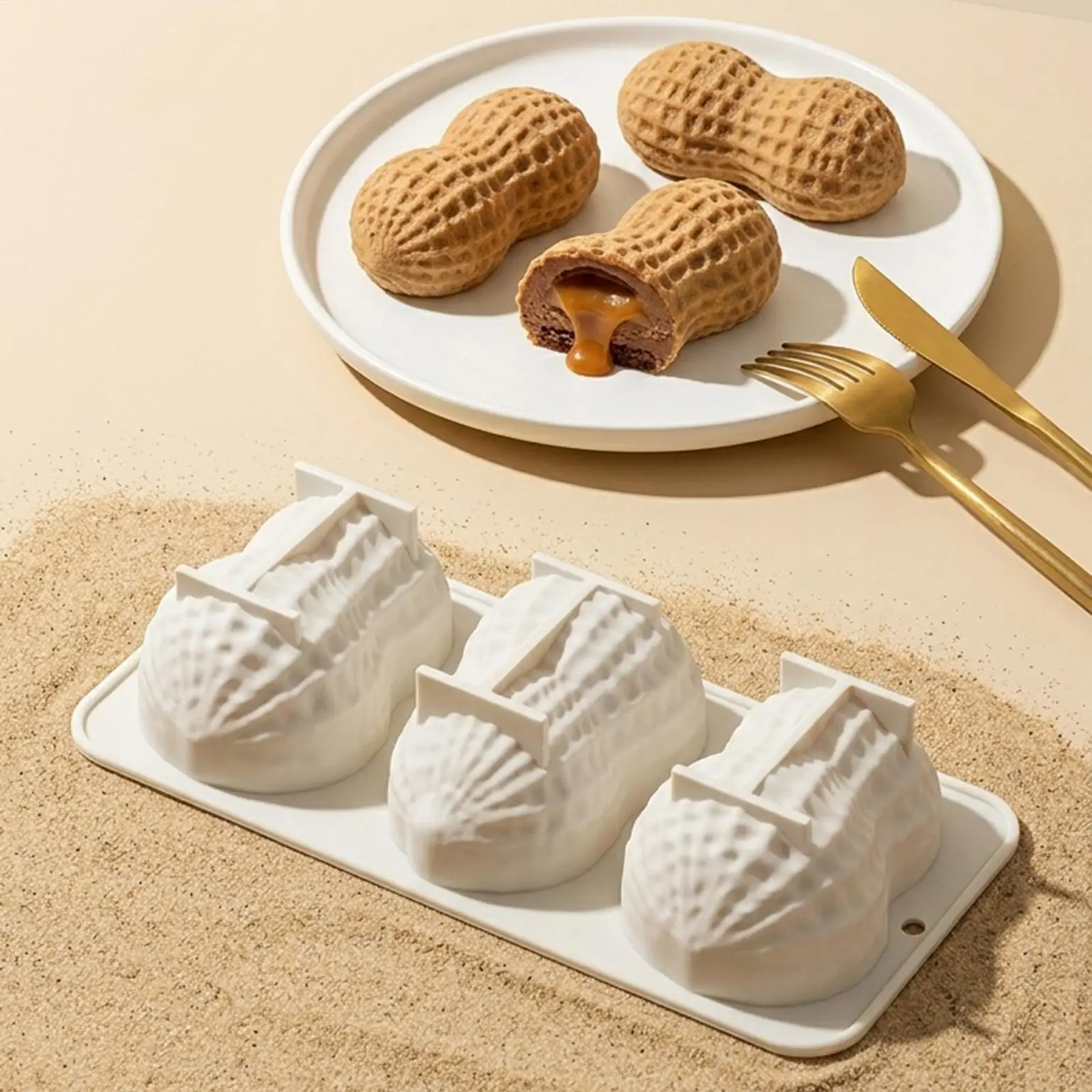 Moldes de silicona antiadherentes de fácil desmoldeo para chocolate, gelatina, repostería, galletas, pudín, postres, cocina, cafetería, restaurante