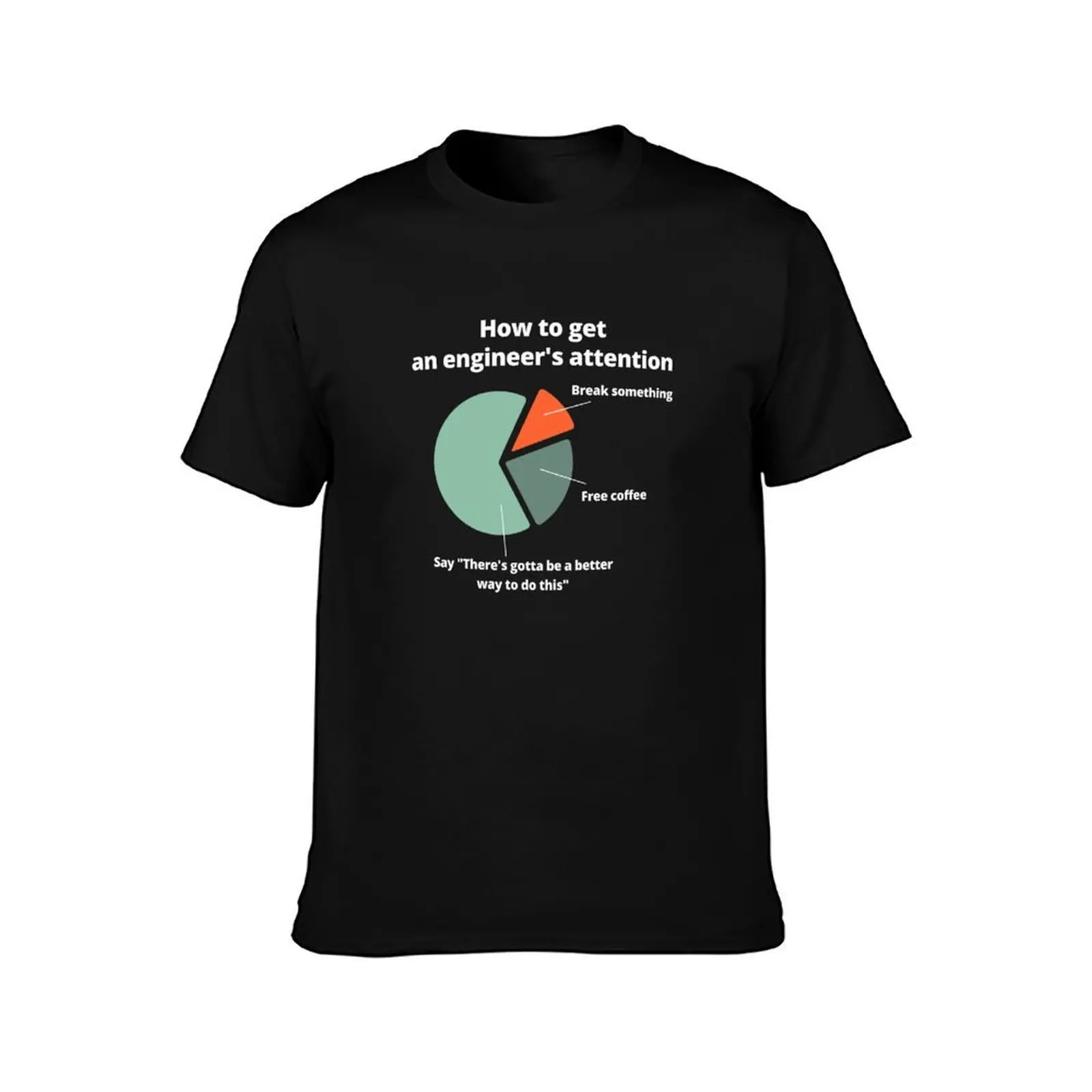 Engineering - How to get an engineer's attention T-Shirt, Summer Casual Cotton Tee, Oversized Streetwear Tops, Unisex Men Women