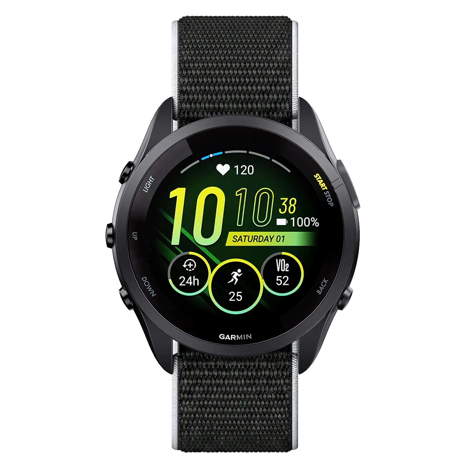22mm Nylon Watch Band No Metal Hook&Loop Strap For Garmin Forerunner 265 255 Music Venu 2 Venu 3 Vívoactive 4 Ultralight