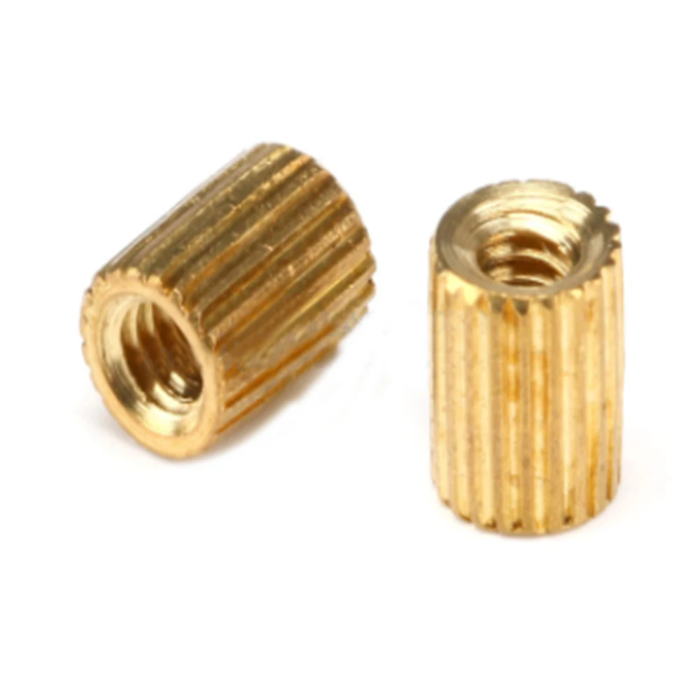 50 Pieces M2*L L=4mm to 12mm 2mm thread Brass Round Standoff Spacer Female Female M2 Brass Threaded Spacer