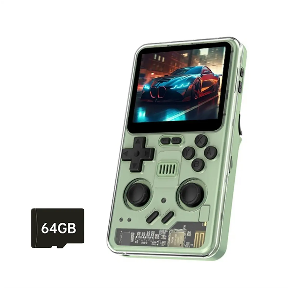 workjob RGB20PRO Retro Handheld Game Console 64GB 3.2inch IPS Screen Built-in WiFi+Bluetooth for GB/GBA/GBC/PSP Simulator A