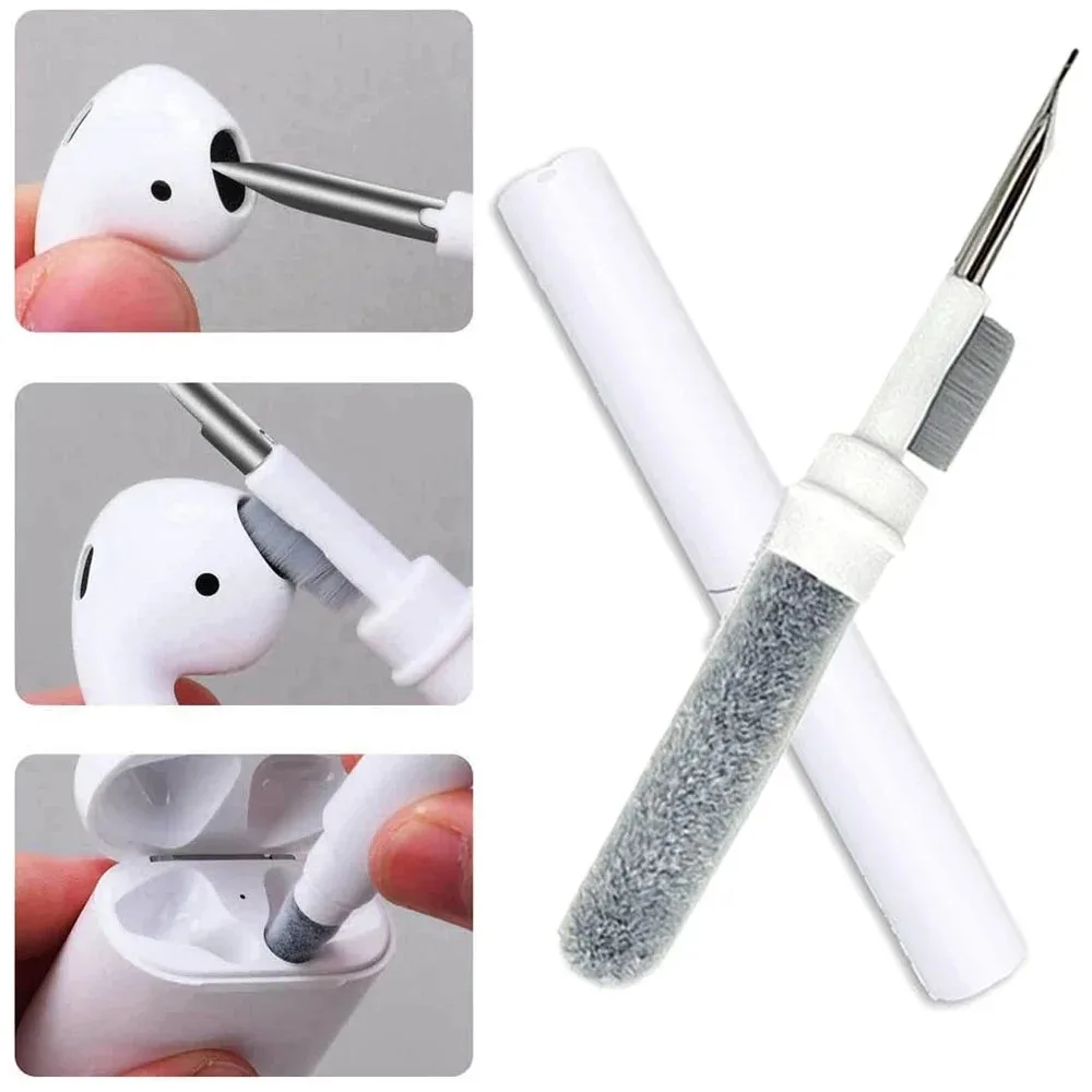 Fone de ouvido Bluetooth Kit de limpeza Earbuds Case, Pen Bursh Ferramentas para Samsung, Xiaomi Airdots, Huawei, Airpods Pro