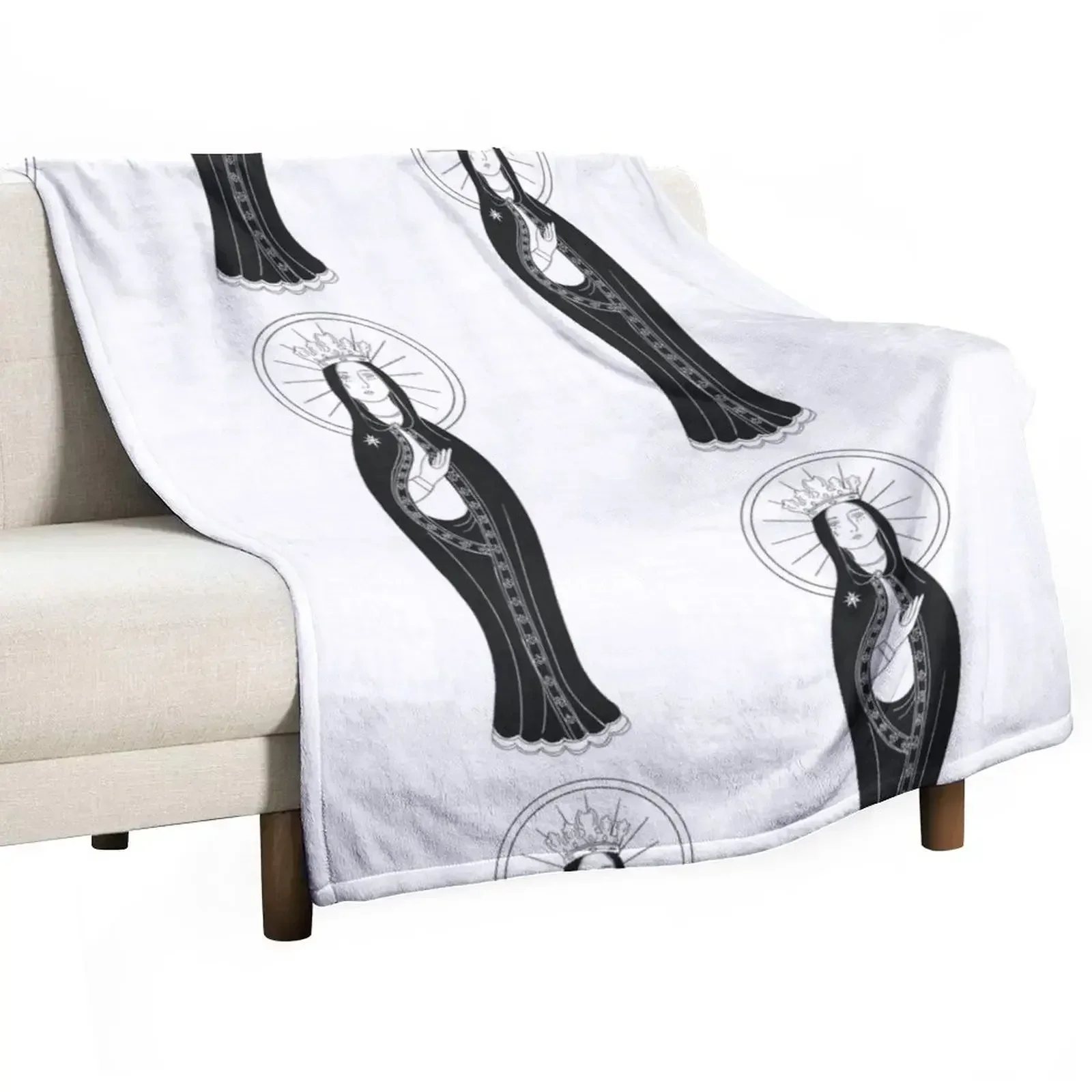 Our Lady of Lourdes 2 Throw Blanket Luxury Designer Loose Comforter Blankets