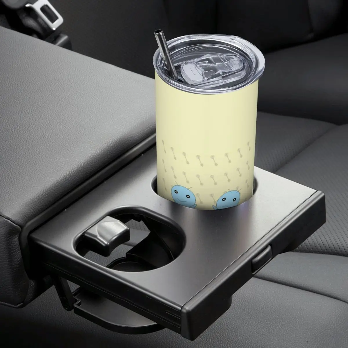 كوب Gemini V Fairy Tail من الفولاذ المقاوم للصدأ معزول بالفراغ مع شفاطات زجاجة باردة حرارية مع غطاء 20 أونصة #5