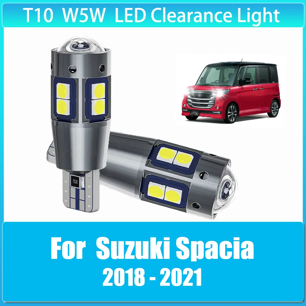 

2pcs LED T10 W5W LED Width Light Bulb Super Bright Auto Clearance Lights for Suzuki Spacia 2018 2019 2020 2021 Car Accessories