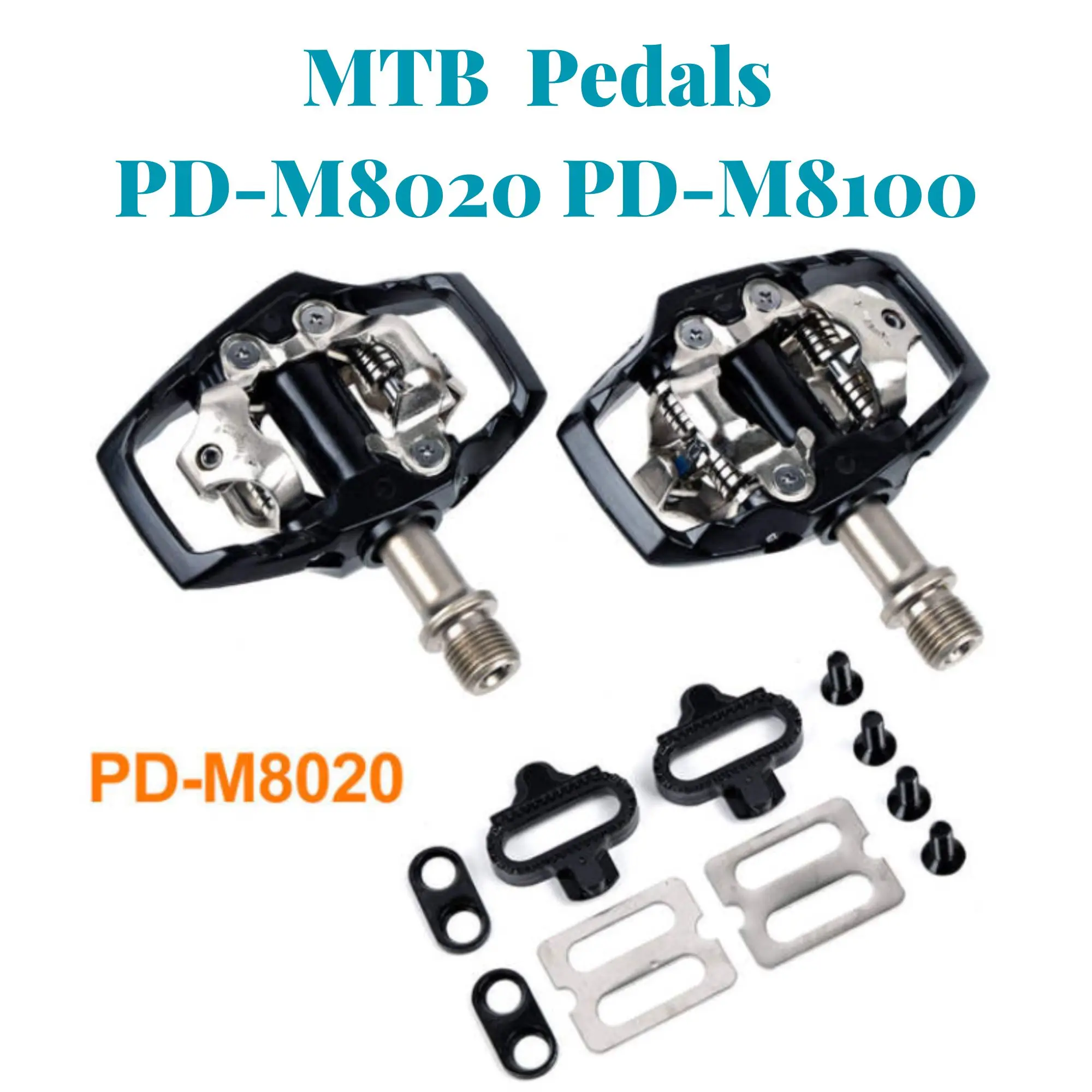 Bicycle Pedals PD-M8020 PD-M8100 MTB Mountain Bike Self-Locking SPD with Cleats forShimano Professional Racing Bike Parts