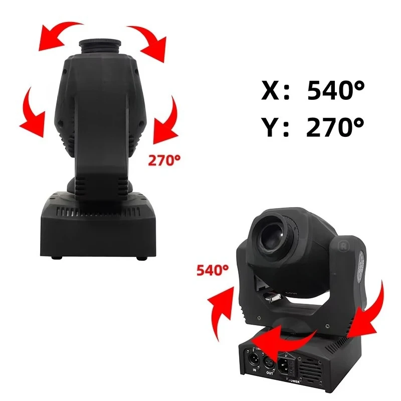 60W DMX voice-activated pattern DJ disco wedding stage 4 in 1 RGBW rotation