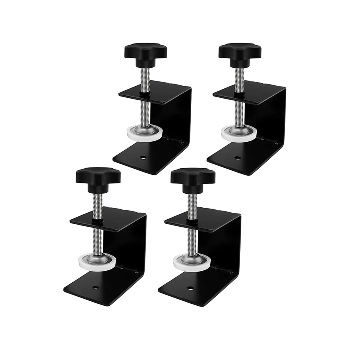 Drawer Front Panel Installation Clamp Hardware Jig C Clamp 3mm Thicker Drawer Drill Hole Guide U Clamp(4 Pack)