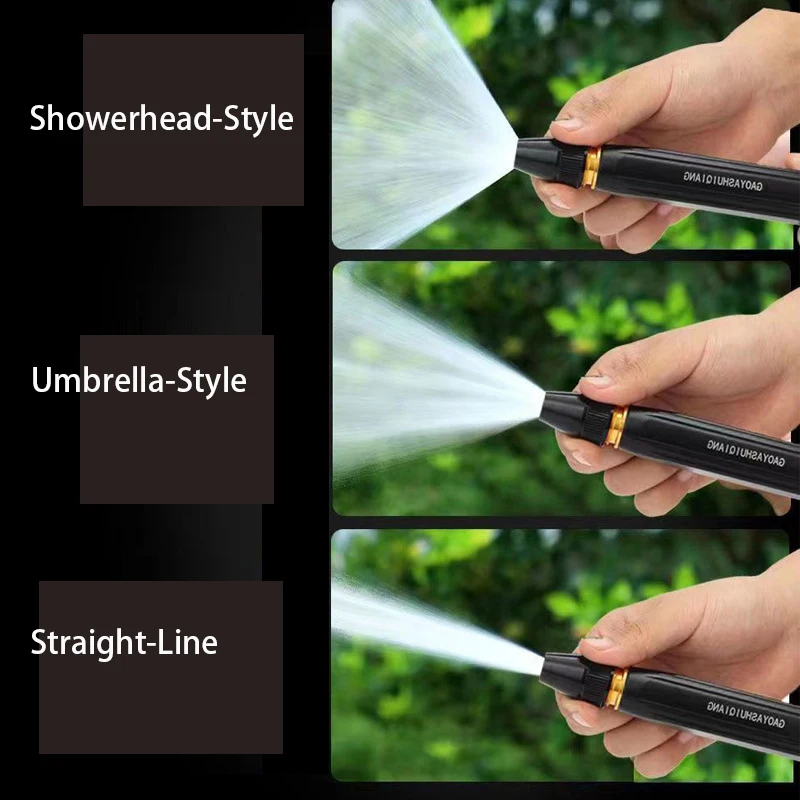 Metal Multi-function High Pressure Garden Spray Gun Adjustable Manual Hose Nozzle Sprinkler Gardening Tool For Sprinkling