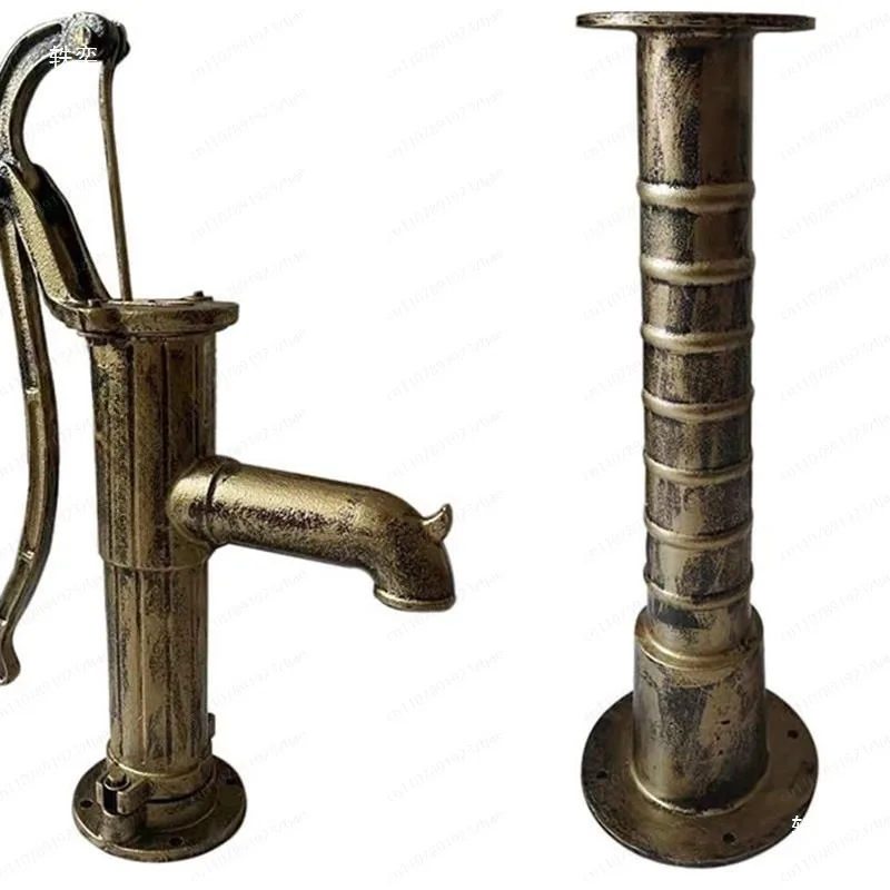 Cast Iron Manual Old-fashioned Original Pressurized Well Hand Pump Well Water Hand Pump