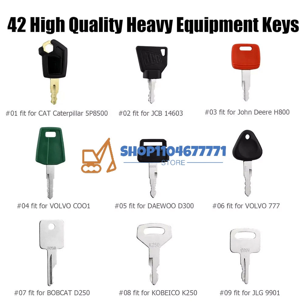 42 Keys Heavy Equipment Constr - Heavy Equipment Keys Master Set ulasan dan harga
