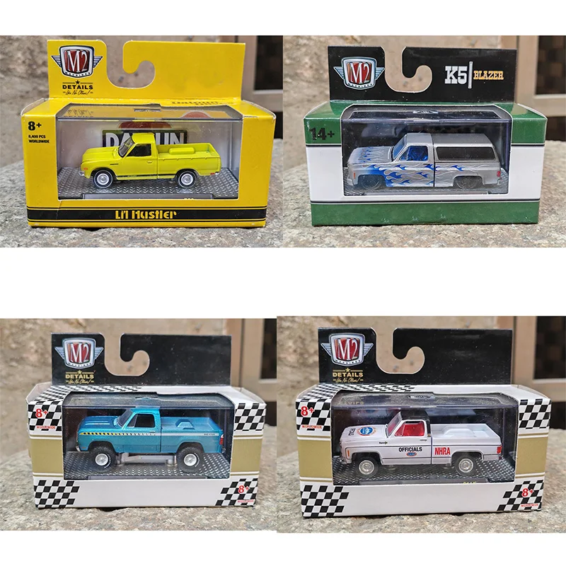 M2 1:64 GMC Dodge Pickup Truck Série Liga Modelo de Fundição Coletar Ornamentos