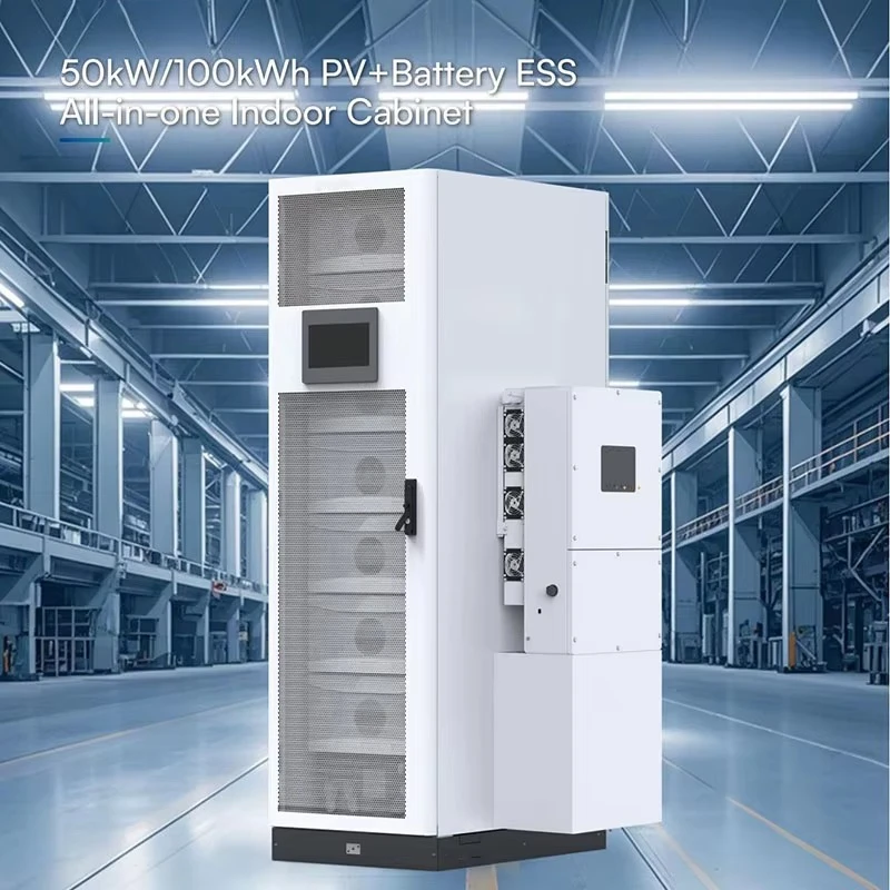 Factory Price Solar BESS Cabinet 100kWh LiFePO4 Cells 50kW 100kWh Output Built in PCS All-in-one ESS Battery Cabinet