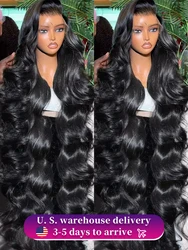 200% 46 40 Inch 13X6 HD Transparent Body Wave Lace Frontal Wig Loose Wave 13X513X7 HD Lace Front Human Hair Wigs For Black Women