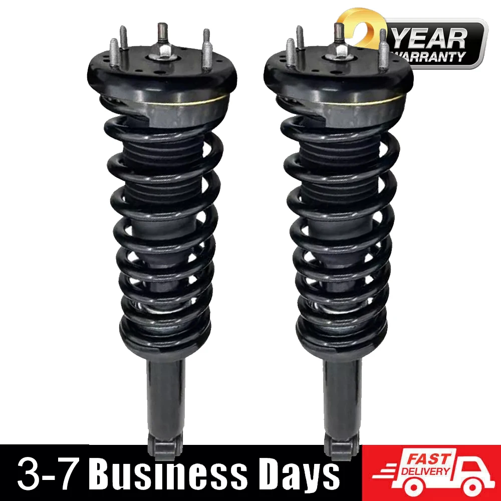 Pair Rear Shock Struts Assembly Coil Spring For 2010-2018 Jaguar XJ Series