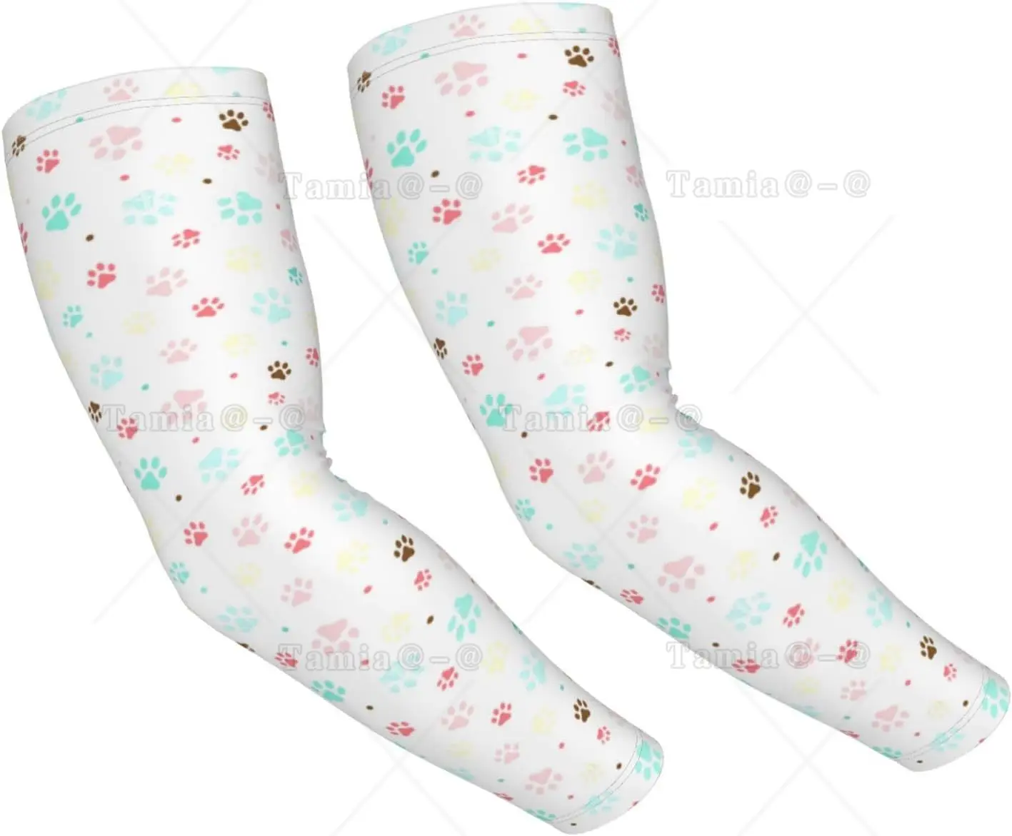 Cute Animal Sleeves Paw Arm Cover Animal Paw Cooling Arm Sleeves for Outdoor